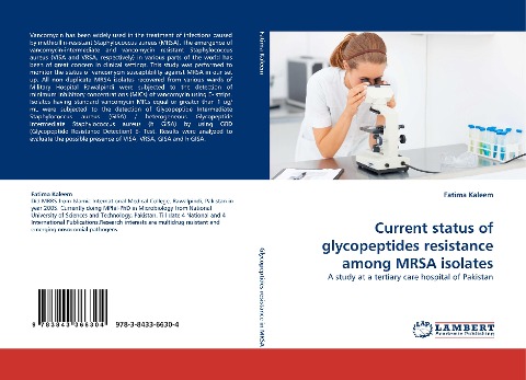 Current status of glycopeptides resistance among MRSA isolates: A study at a tertiary care hospital of Pakistan