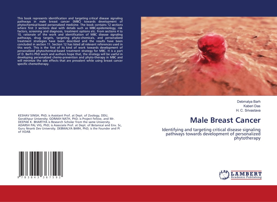 Male Breast Cancer: Identifying and targeting critical disease signaling pathways towards development of personalized phytotherapy