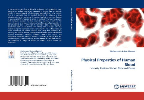 Physical Properties of Human Blood: Viscosity Studies of Human Blood and Plasma