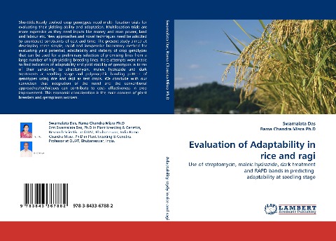 Evaluation of Adaptability in rice and ragi: Use of streptomycin, maleic hydrazide, dark treatment and RAPD bands in predicting adaptability at seedling stage