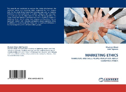 MARKETING ETHICS: MARKETERS AND SALES PEOPLE PERCEPTION ABOUT MARKETING ETHICS