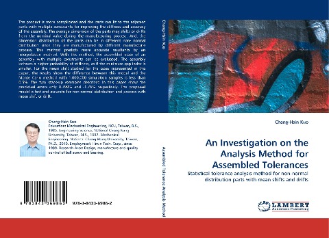 An Investigation on the Analysis Method for Assembled Tolerances: Statistical tolerance analysis method for non-normal distribution parts with mean shifts and drifts