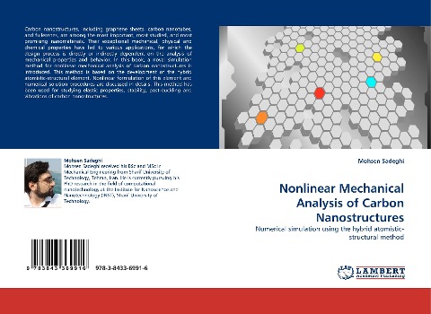 Nonlinear Mechanical Analysis of Carbon Nanostructures: Numerical simulation using the hybrid atomistic-structural method