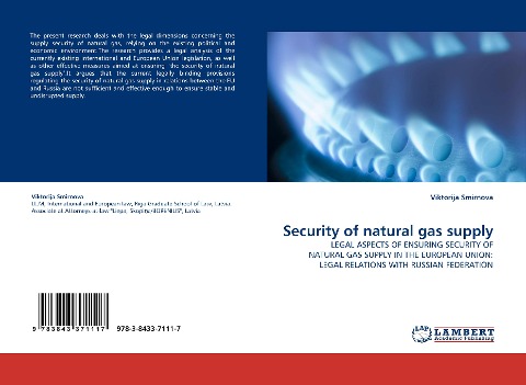 Security of natural gas supply: LEGAL ASPECTS OF ENSURING SECURITY OF NATURAL GAS SUPPLY IN THE EUROPEAN UNION: LEGAL RELATIONS WITH RUSSIAN FEDERATION