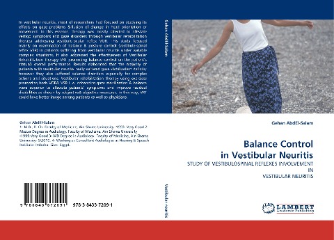 Balance Control in Vestibular Neuritis: STUDY OF VESTIBULOSPINAL REFLEXES INVOLVEMENT IN VESTIBULAR NEURITIS