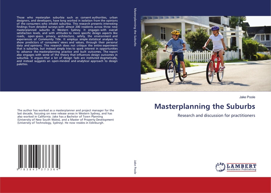 Masterplanning the Suburbs: Research and discussion for practitioners
