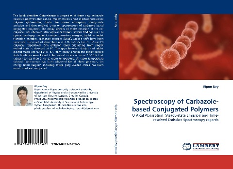 Spectroscopy of Carbazole-based Conjugated Polymers: Optical Absorption, Steady-state Emission and Time-resolved Emission Spectroscopy regards