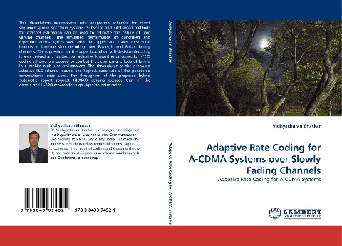 Adaptive Rate Coding for A-CDMA Systems over Slowly Fading Channels: Adaptive Rate Coding for A-CDMA Systems