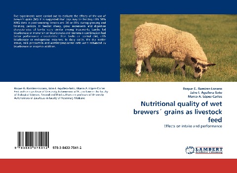 Nutritional quality of wet brewers grains as livestock feed: Effects on intake and performance