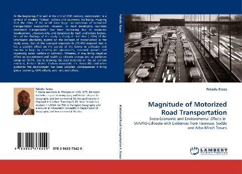 Magnitude of Motorized Road Transportation: Socio-Economic and Environmental Effects in  SNNPRS-Ethiopia with Evidences from Hawassa, Soddo and Arba Minch Towns