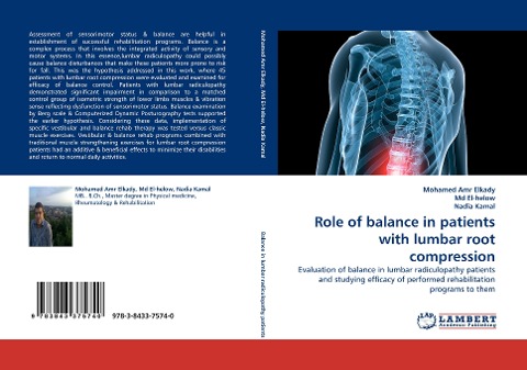 Role of balance in patients with lumbar root compression: Evaluation of balance in lumbar radiculopathy patients and studying efficacy of performed rehabilitation programs to them