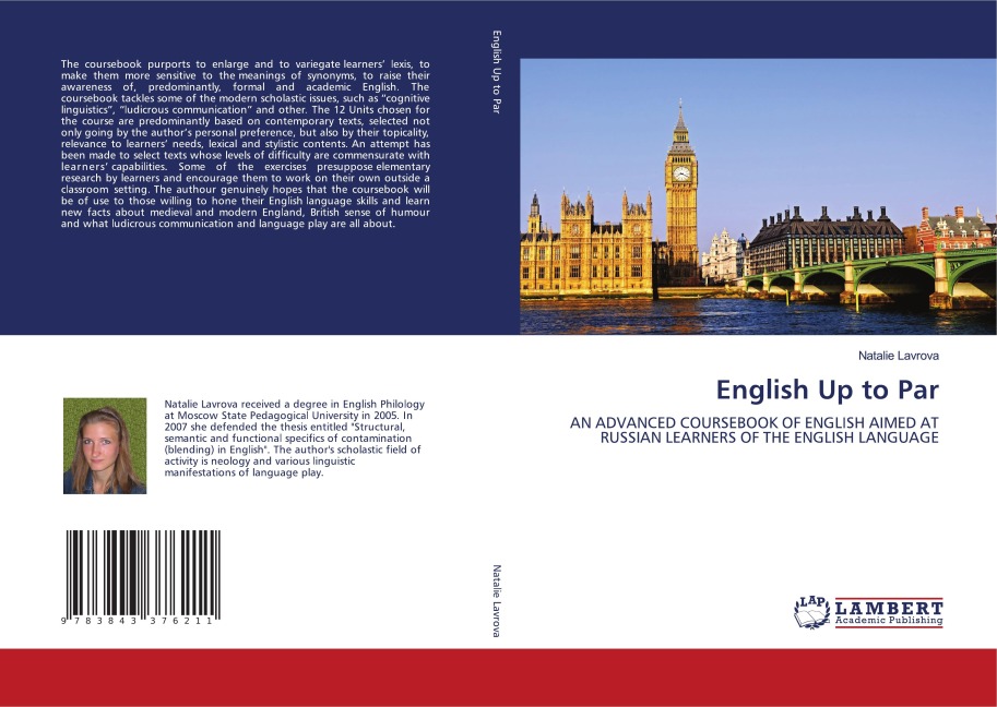 English Up to Par: AN ADVANCED COURSEBOOK OF ENGLISH AIMED AT RUSSIAN LEARNERS OF THE ENGLISH LANGUAGE