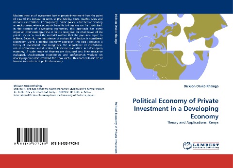 Political Economy of Private Investment in a Developing Economy: Theory and Applications, Kenya