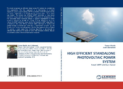 HIGH EFFICIENT STANDALONE PHOTOVOLTAIC POWER SYSTEM: Novel MPPT and Sun Tacker