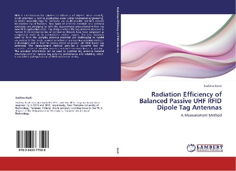 Radiation Efficiency of Balanced Passive UHF RFID Dipole Tag Antennas: A Measurement Method