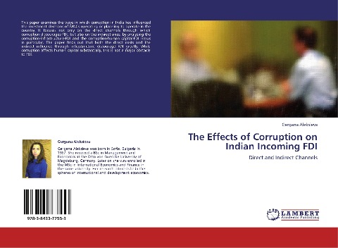 The Effects of Corruption on Indian Incoming FDI: Direct and Indirect Channels