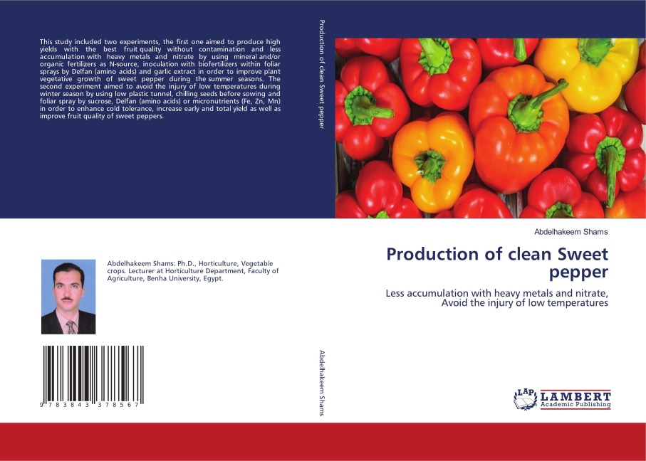 Production of clean Sweet pepper: Less accumulation with heavy metals and nitrate, Avoid the injury of low temperatures