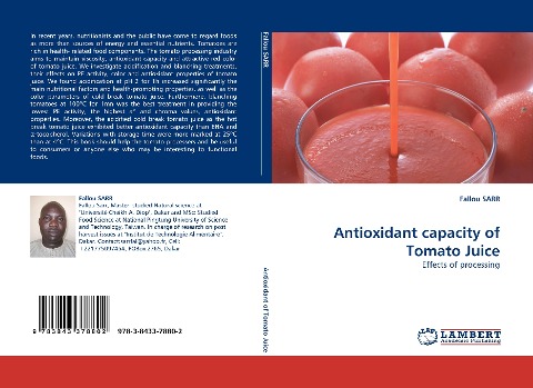 Antioxidant capacity of Tomato Juice: Effects of processing