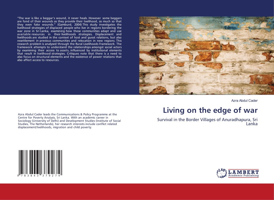 Living on the edge of war: Survival in the Border Villages of Anuradhapura, Sri Lanka