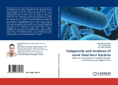 Toxigenicity and virulence of some food born bacteria: Molecular chracteriaztion of toxigenic bacteria contaminating some Egyptian food