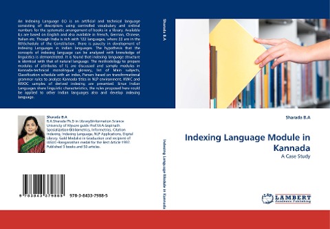 Indexing Language Module in Kannada: A Case Study