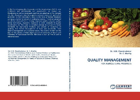 QUALITY MANAGEMENT: FOR AGRICULTURAL PRODUCTS