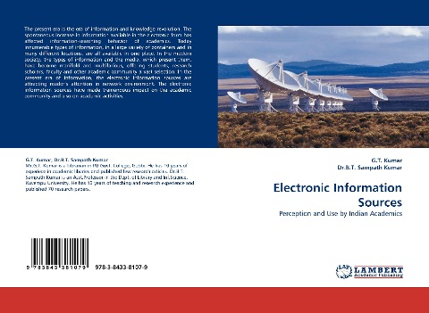 Electronic Information Sources: Perception and Use by Indian Academics