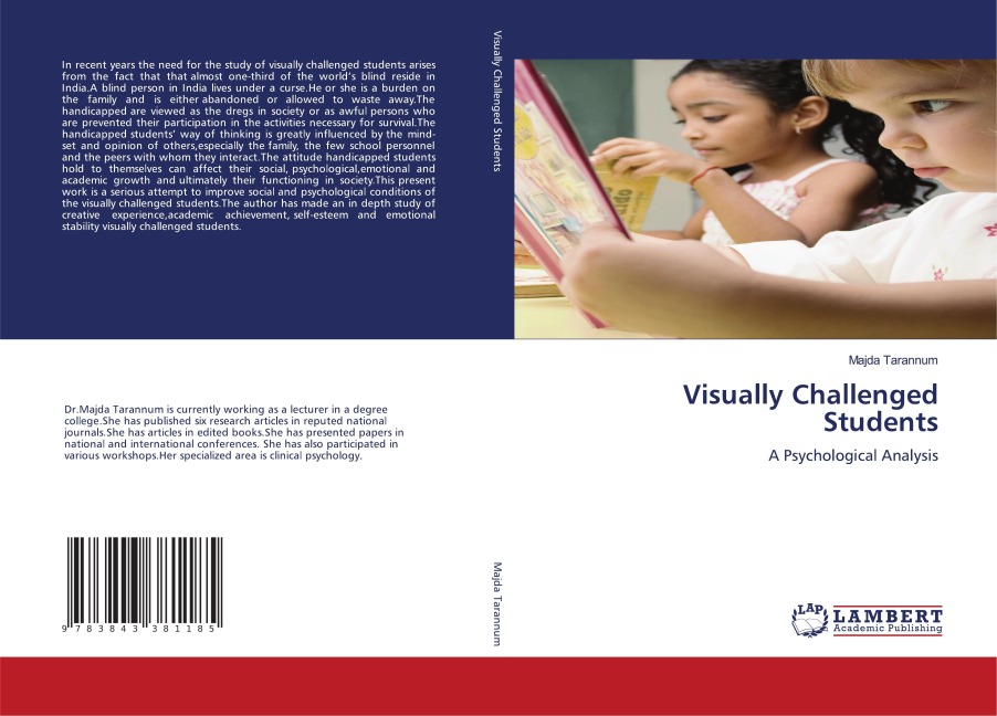 Visually Challenged Students: A Psychological Analysis