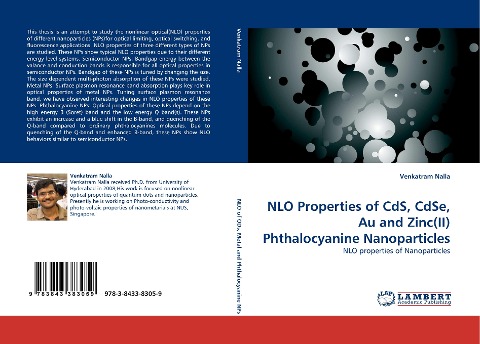 NLO Properties of CdS, CdSe, Au and Zinc(II) Phthalocyanine Nanoparticles: NLO properties of Nanoparticles