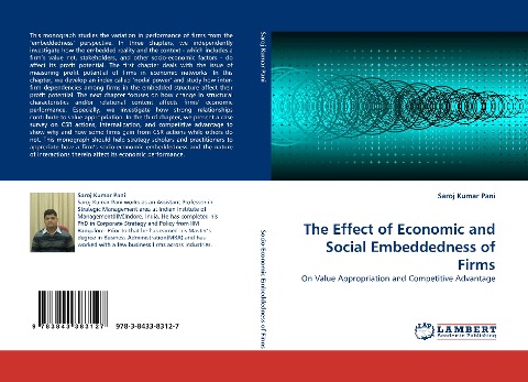 The Effect of Economic and Social Embeddedness of Firms: On Value Appropriation and Competitive Advantage