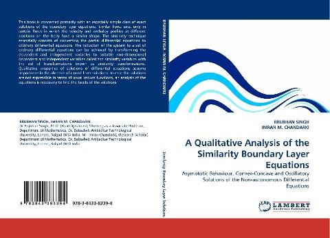 A Qualitative Analysis of the Similarity Boundary Layer Equations: Asymptotic Behaviour, Convex-Concave and Oscillatory Solutions of the Non-autonomous Differential Equations