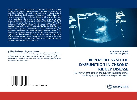 REVERSIBLE SYSTOLIC DYSFUNCTION IN CHRONIC KIDNEY DISEASE: Recovery of cardiac form and function in dilated uremic cardiomyopathy-An inflammatory mechanism?
