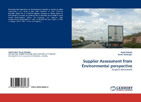 Supplier Assessment from Environmental perspective: Supplier Assessment