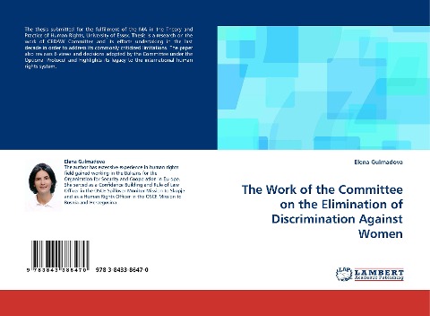 The Work of the Committee on the Elimination of Discrimination Against Women