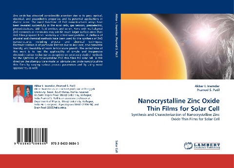 Nanocrystalline Zinc Oxide Thin Films for Solar Cell: Synthesis and Characterization of Nanocrystalline Zinc Oxide Thin Films for Solar Cell
