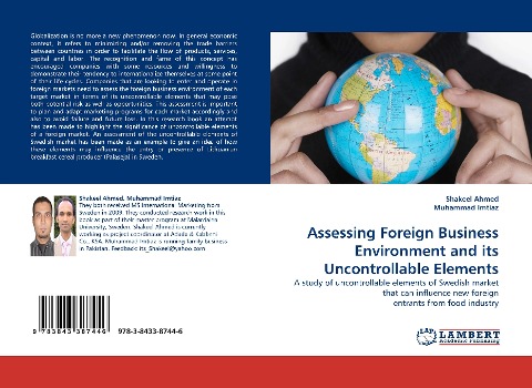 Assessing Foreign Business Environment and its Uncontrollable Elements: A study of uncontrollable elements of Swedish market that can influence new foreign entrants from food industry