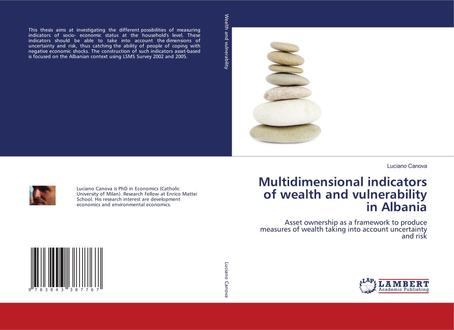 Multidimensional indicators of wealth and vulnerability in Albania: Asset ownership as a framework to produce measures of wealth taking into account uncertainty and risk