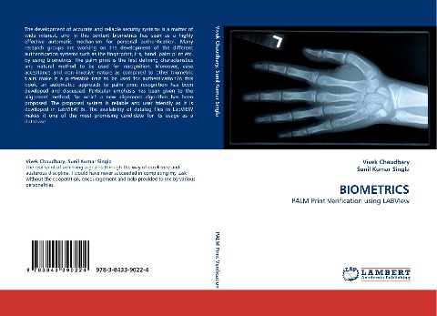 BIOMETRICS: PALM Print Verification using LABVIew