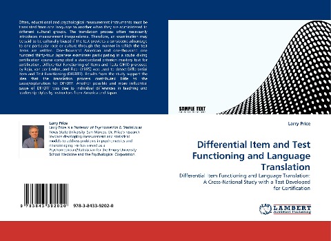 Differential Item and Test Functioning and Language Translation: Differential Item Functioning and Language Translation: A Cross-National Study with a Test Developed for Certification