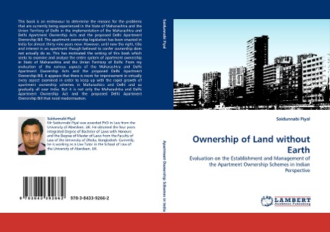 Ownership of Land without Earth: Evaluation on the Establishment and Management of the Apartment Ownership Schemes in Indian Perspective