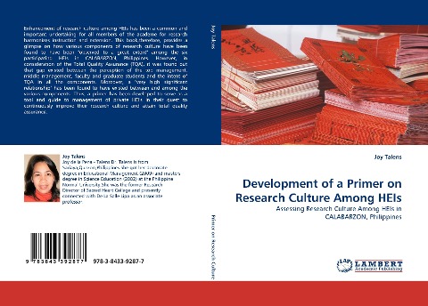 Development of a Primer on Research Culture Among HEIs: Assessing Research Culture Among HEIs in CALABARZON, Philippines