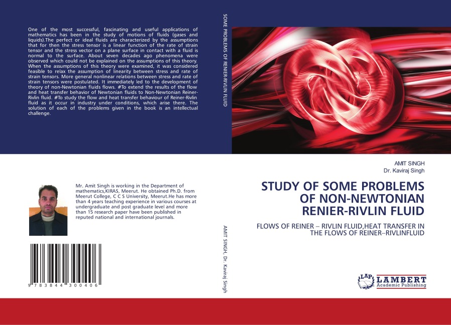 STUDY OF SOME PROBLEMS OF NON-NEWTONIAN RENIER-RIVLIN FLUID: FLOWS OF REINER - RIVLIN FLUID,HEAT TRANSFER IN THE FLOWS OF REINER-RIVLINFLUID