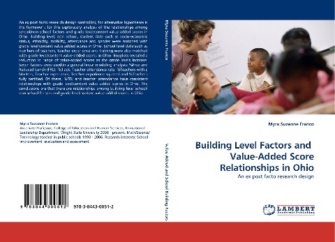 Building Level Factors and  Value-Added Score Relationships in Ohio: An ex post facto research design