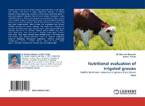 Nutritional evaluation of irrigated grasses: Subtitle Nutritional evaluation of grasses at pre-bloom stage
