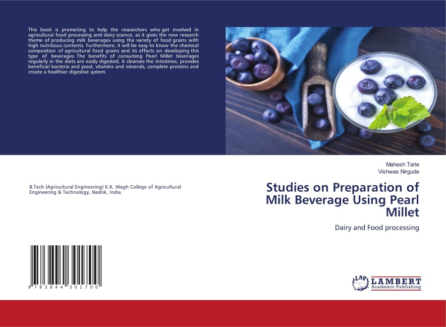 Studies on Preparation of Milk Beverage Using Pearl Millet: Dairy and Food processing