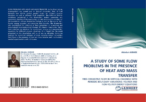 A STUDY OF SOME FLOW PROBLEMS IN THE PRESENCE OF HEAT AND MASS TRANSFER: FREE-CONVECTIVE FLOW IN VERTICAL CHANNELS WITH PERIODIC BOUNDARY VARIATIONS: FOURIER AND NON-FOURIER ENERGY EQUATIONS