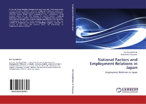 National Factors and Employment Relations in Japan: Employment Relations in Japan