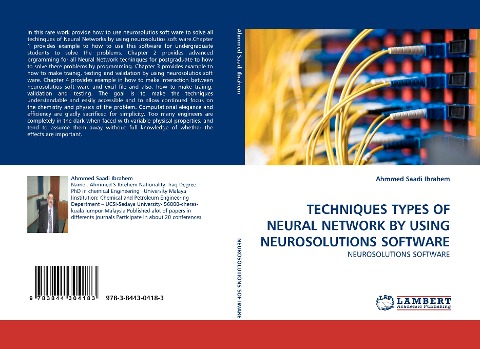 TECHNIQUES TYPES OF NEURAL NETWORK BY USING NEUROSOLUTIONS SOFTWARE: NEUROSOLUTIONS SOFTWARE