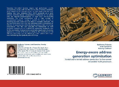 Energy-aware address generation optimization: Scratchpad-oriented address generation for low-power embedded VLIW processors