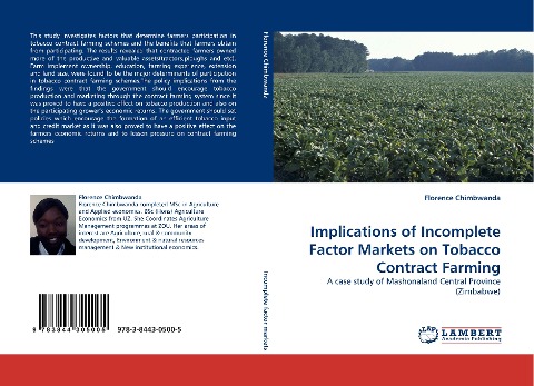 Implications of Incomplete Factor Markets on Tobacco Contract Farming: A case study of Mashonaland Central Province (Zimbabwe)